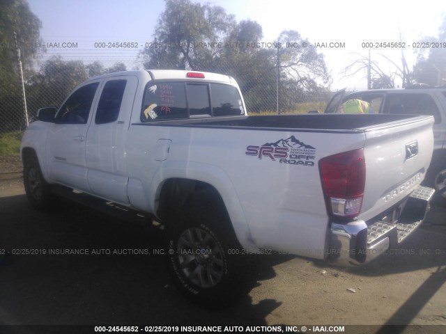 5TFRX5GN6GX069097 - 2016 TOYOTA TACOMA ACCESS CAB/SR/SR5 თეთრი ფოტო 3