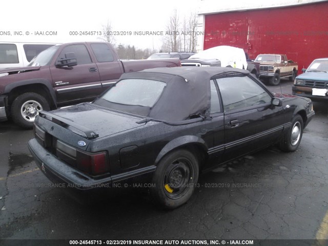 1FABP44A5JF294756 - 1988 FORD MUSTANG LX BLACK photo 4