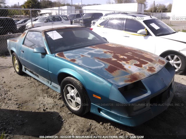 1G1FP23E0ML185883 - 1991 CHEVROLET CAMARO RS BLUE photo 1