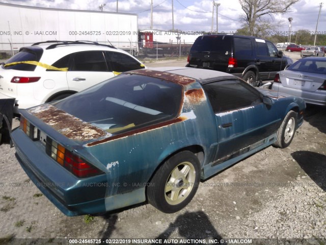 1G1FP23E0ML185883 - 1991 CHEVROLET CAMARO RS BLUE photo 4