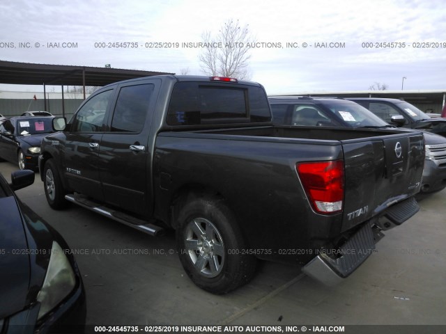 1N6BA0ED0CN312521 - 2012 NISSAN TITAN S/SV/SL/PRO-4X GRAY photo 3