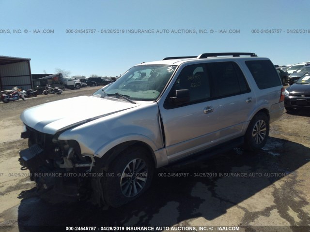 1FMJU1JT1GEF39324 - 2016 FORD EXPEDITION XLT/KING RANCH SILVER photo 2