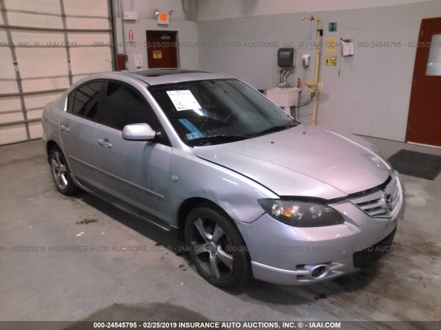 JM1BK123841155654 - 2004 MAZDA 3 S SILVER photo 1