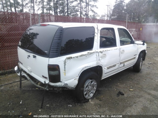 1GKEC13Z82R152687 - 2002 GMC YUKON WHITE photo 4