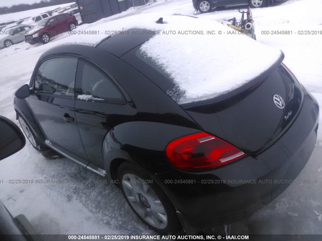 3VWVA7AT9DM652247 - 2013 VOLKSWAGEN BEETLE TURBO BLACK photo 3