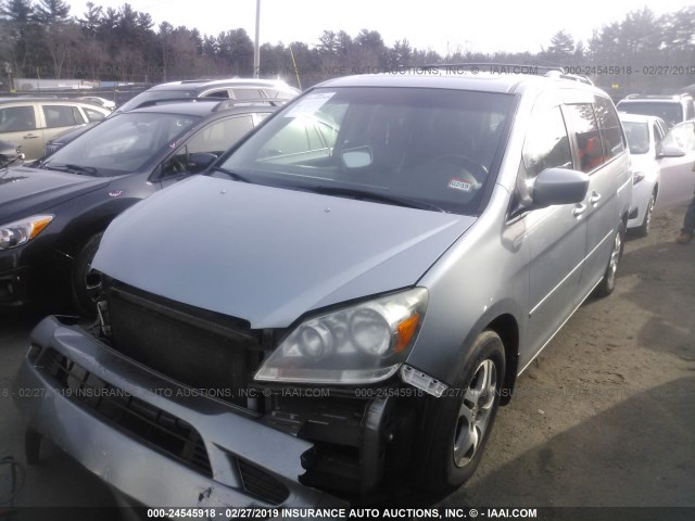 5FNRL38746B098249 - 2006 HONDA ODYSSEY EXL SILVER photo 2