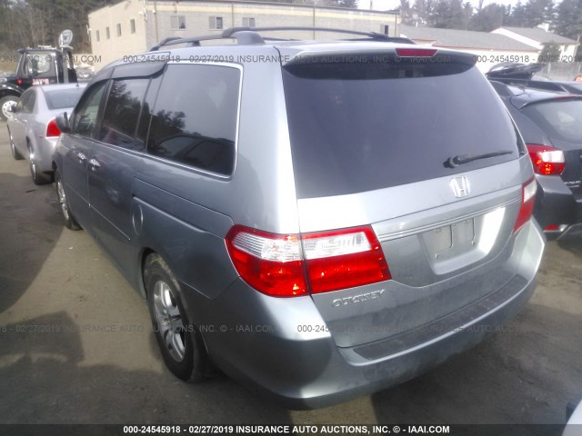 5FNRL38746B098249 - 2006 HONDA ODYSSEY EXL SILVER photo 3