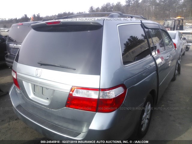 5FNRL38746B098249 - 2006 HONDA ODYSSEY EXL SILVER photo 4