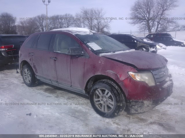 2FMDK36C57BB19102 - 2007 FORD EDGE SE RED photo 1