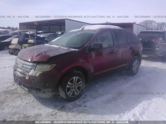 2FMDK36C57BB19102 - 2007 FORD EDGE SE RED photo 2