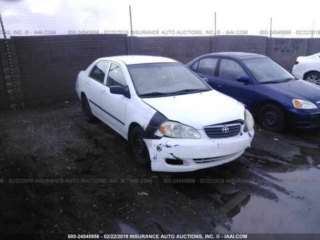 1NXBR32E25Z521273 - 2005 TOYOTA COROLLA CE/LE/S WHITE photo 1