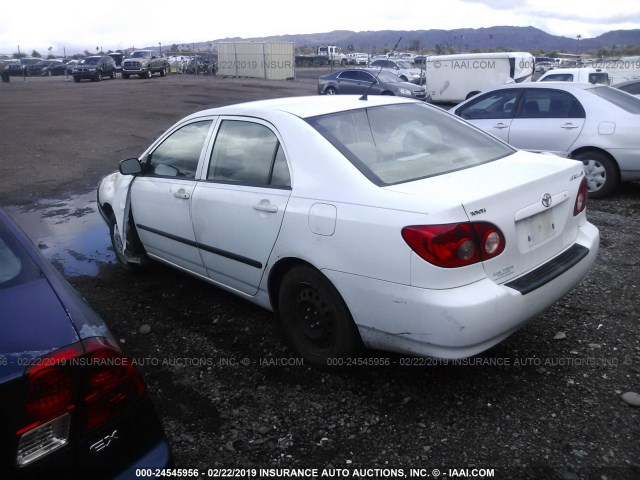 1NXBR32E25Z521273 - 2005 TOYOTA COROLLA CE/LE/S WHITE photo 3