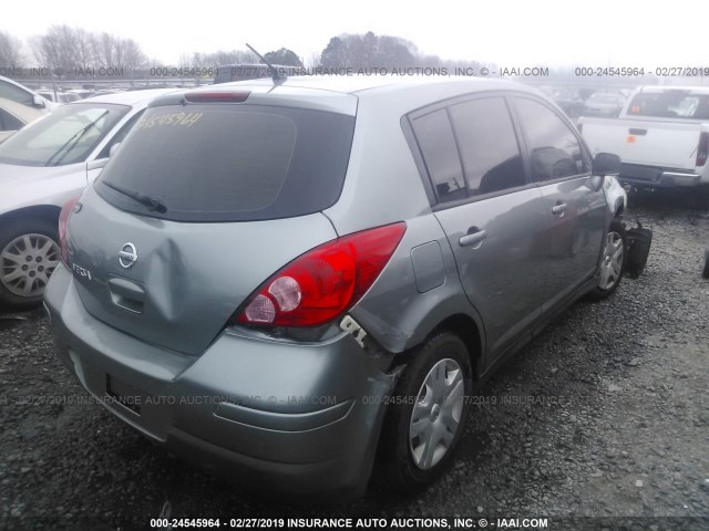 3N1BC1CPXBL410280 - 2011 NISSAN VERSA S/SL GRAY photo 4