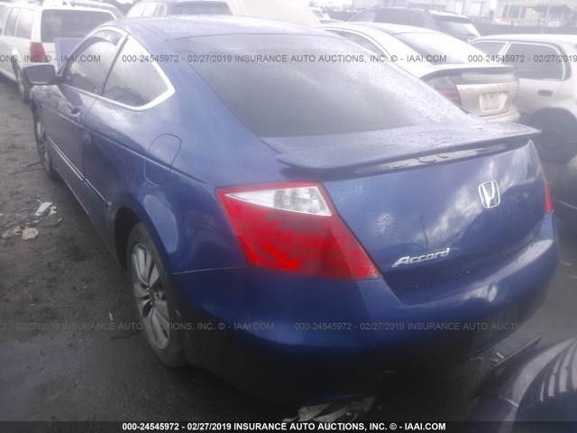 1HGCS12338A026538 - 2008 HONDA Accord LX-S BLUE photo 3