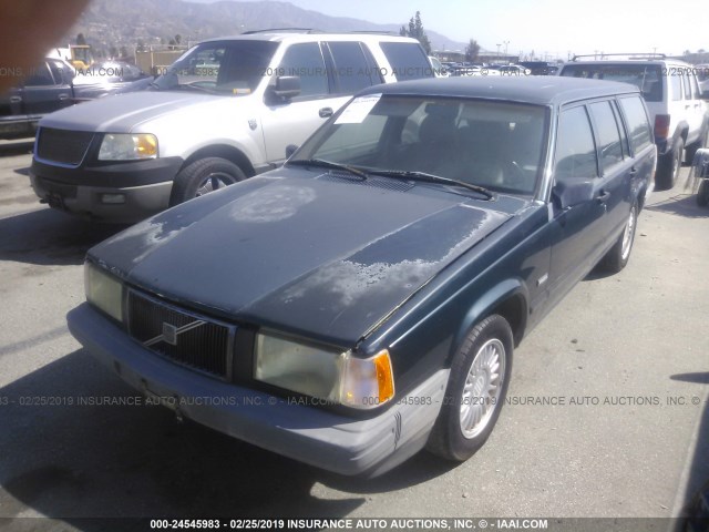 YV1FW871XN2351624 - 1992 VOLVO 740 GREEN photo 2