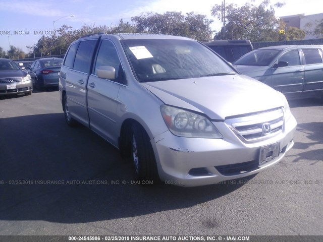 5FNRL38755B092457 - 2005 HONDA ODYSSEY EXL SILVER photo 6