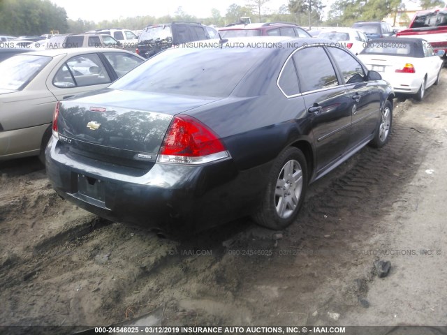 2G1WB5E37E1160451 - 2014 CHEVROLET IMPALA LIMITED LT GRAY photo 4