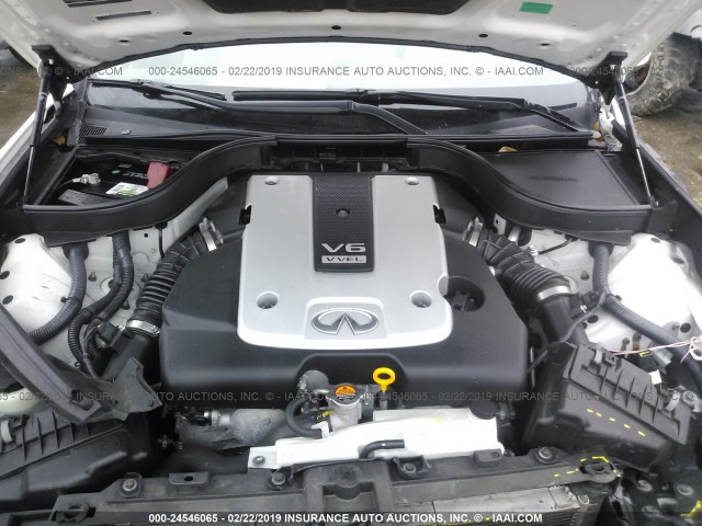 JN1CV6AP2FM580496 - 2015 INFINITI Q40 WHITE photo 10