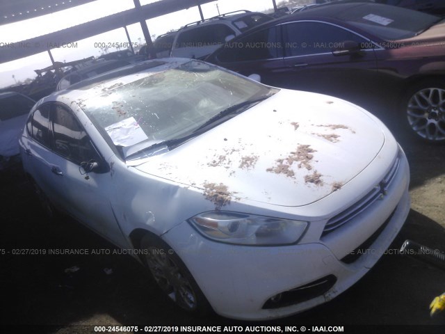 1C3CDFCBXED825419 - 2014 DODGE DART LIMITED WHITE photo 1