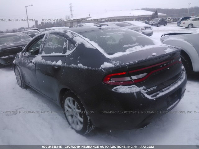 1C3CDFBA0DD330590 - 2013 DODGE DART SXT GRAY photo 3