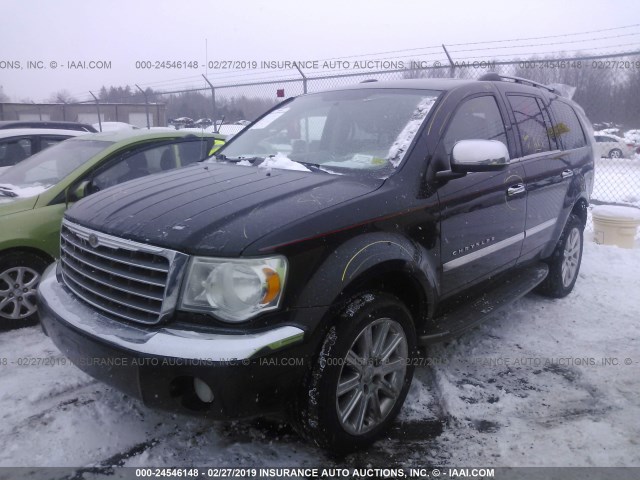 1A8HW58257F556812 - 2007 CHRYSLER ASPEN LIMITED BLACK photo 2