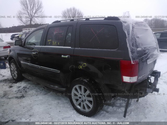 1A8HW58257F556812 - 2007 CHRYSLER ASPEN LIMITED BLACK photo 3
