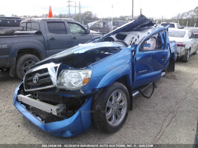 3TMJU62N79M086714 - 2009 TOYOTA TACOMA DOUBLE CAB PRERUNNER BLUE photo 2