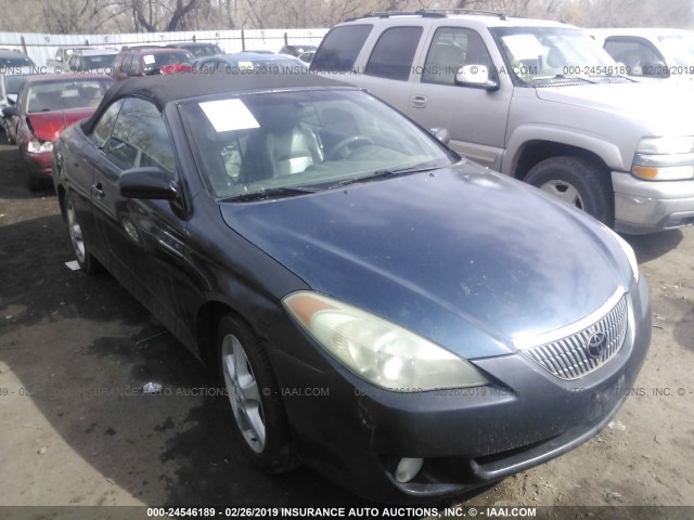 4T1FA38P74U025501 - 2004 TOYOTA CAMRY SOLARA SE/SLE BLACK photo 1
