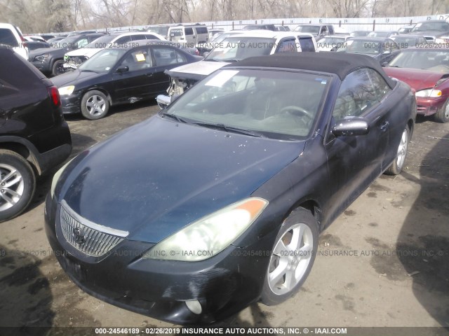 4T1FA38P74U025501 - 2004 TOYOTA CAMRY SOLARA SE/SLE BLACK photo 2