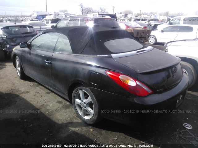 4T1FA38P74U025501 - 2004 TOYOTA CAMRY SOLARA SE/SLE BLACK photo 3