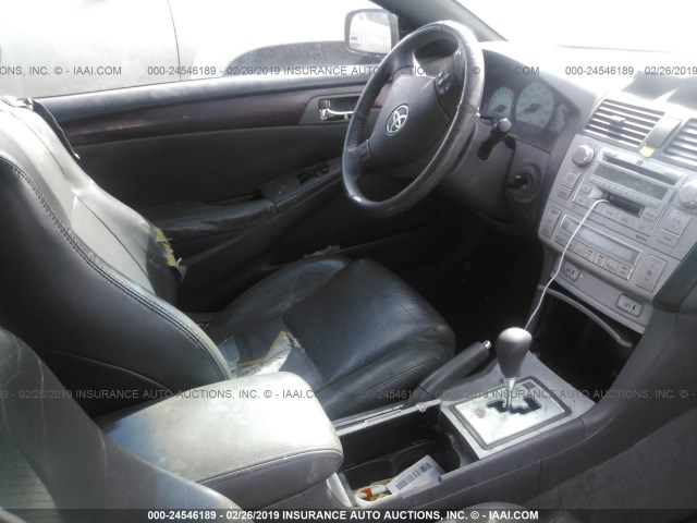 4T1FA38P74U025501 - 2004 TOYOTA CAMRY SOLARA SE/SLE BLACK photo 5