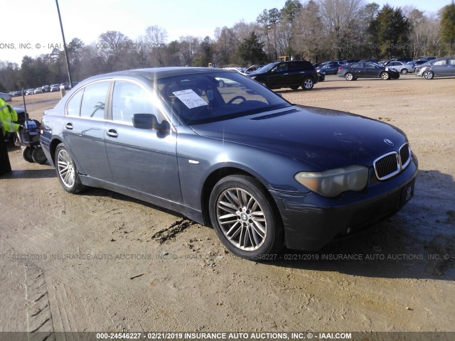 WBAGL63434DP70132 - 2004 BMW 745 I BLUE photo 1