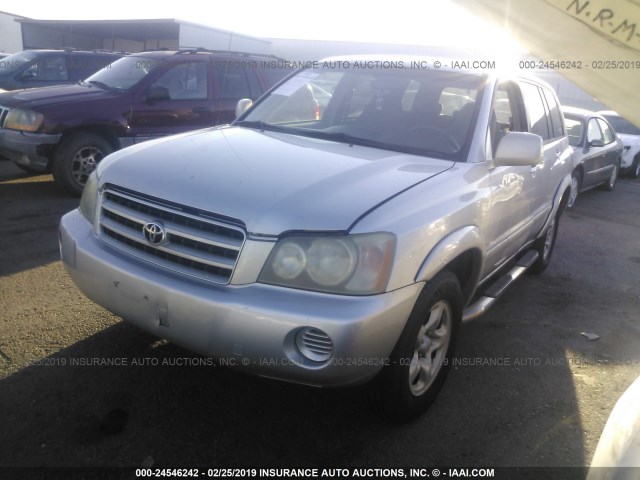 JTEGF21A920063726 - 2002 TOYOTA HIGHLANDER LIMITED SILVER photo 2