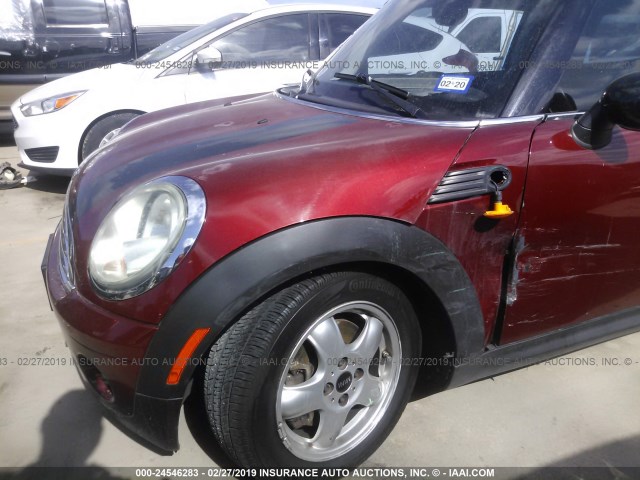 WMWML33529TX33631 - 2009 MINI COOPER CLUBMAN MAROON photo 6