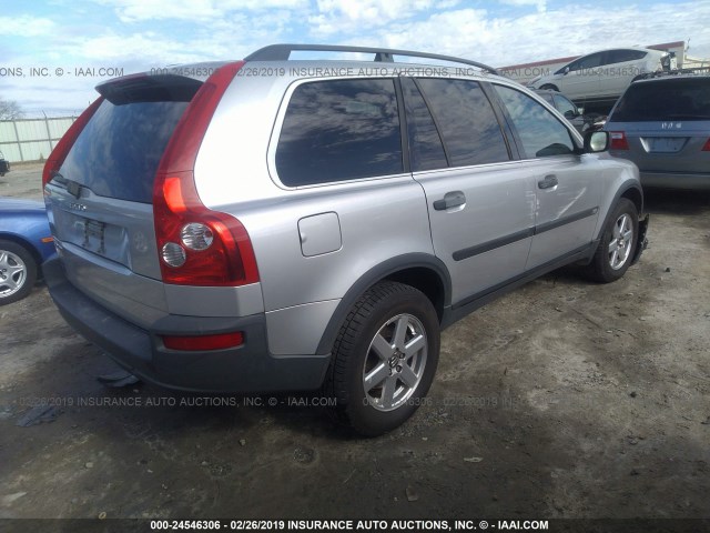 YV1CY592751196568 - 2005 VOLVO XC90 SILVER photo 4