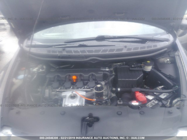 19XFA16989E035988 - 2009 HONDA CIVIC EXL GRAY photo 10