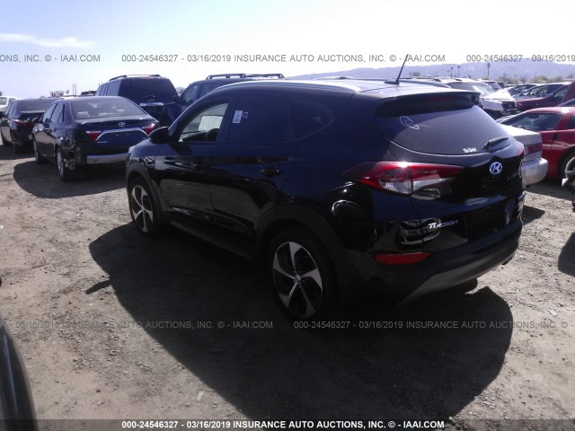 KM8J33A22GU197670 - 2016 HYUNDAI TUCSON LIMITED/SPORT AND ECO/SE BLACK photo 3