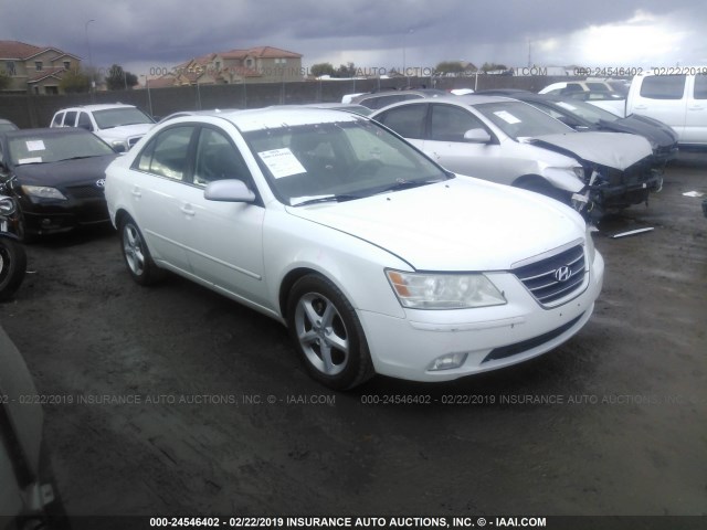 5NPEU46F39H444180 - 2009 HYUNDAI SONATA SE/LIMITED WHITE photo 1