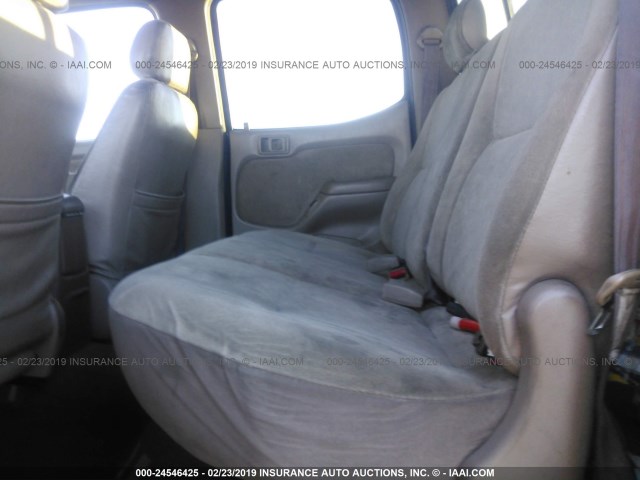 5TEGM92N21Z793013 - 2001 TOYOTA TACOMA DOUBLE CAB PRERUNNER GREEN photo 8