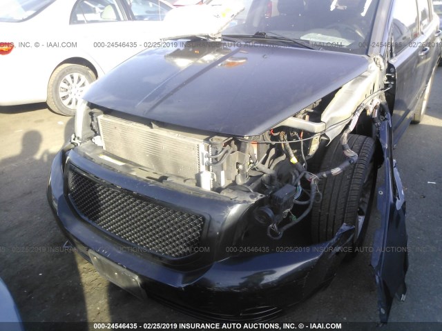 1B3CB4HAXAD650431 - 2010 DODGE CALIBER SXT BLACK photo 6