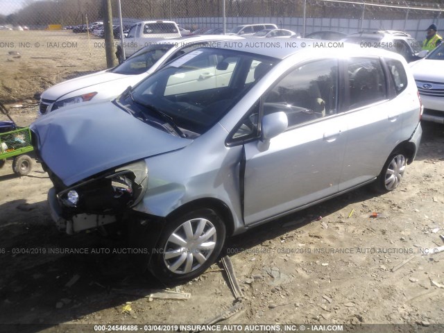 JHMGD37437S041085 - 2007 HONDA FIT Light Blue photo 2