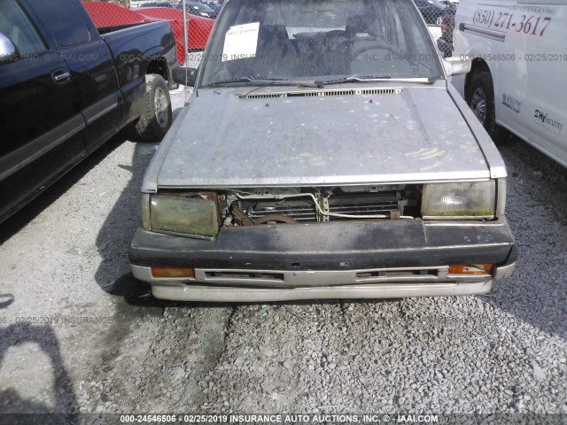 JN1HM05S8GX034757 - 1986 NISSAN STANZA SILVER photo 6