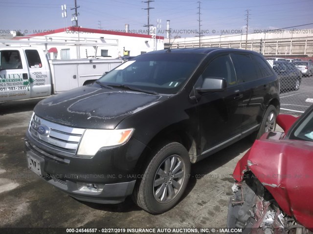 2FMDK38CX7BB56417 - 2007 FORD EDGE SEL BLACK photo 2