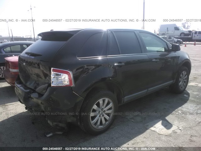 2FMDK38CX7BB56417 - 2007 FORD EDGE SEL BLACK photo 4