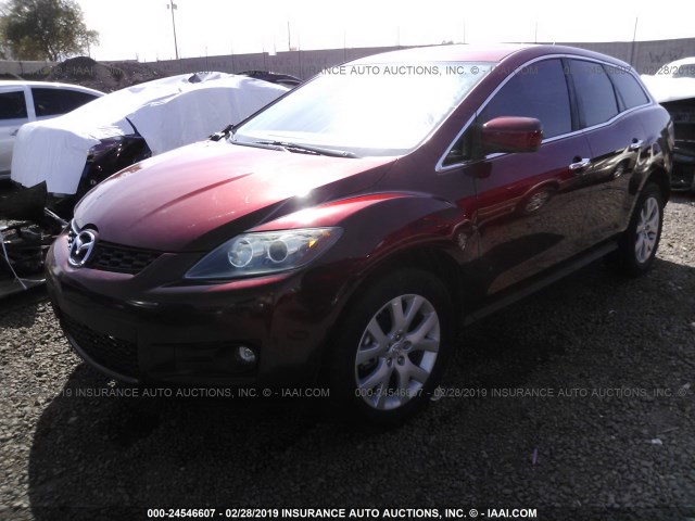 JM3ER29L780187521 - 2008 MAZDA CX-7 RED photo 2