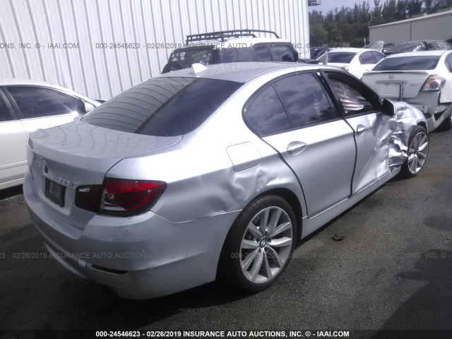 WBAFR7C55CC815701 - 2012 BMW 535 I SILVER photo 4