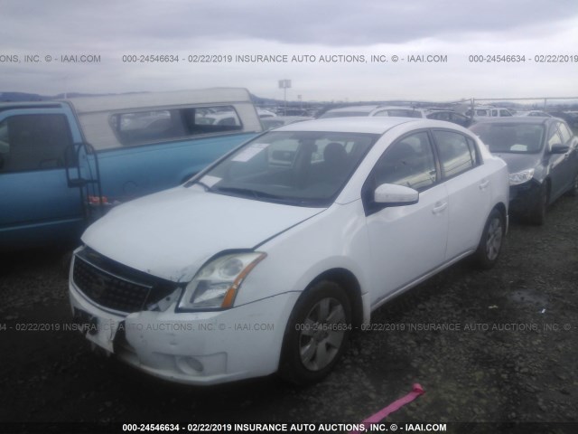 3N1AB61E18L673411 - 2008 NISSAN SENTRA 2.0/2.0S/2.0SL WHITE photo 2