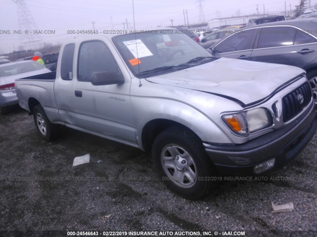 5TEVL52N51Z735464 - 2001 TOYOTA TACOMA XTRACAB SILVER photo 1