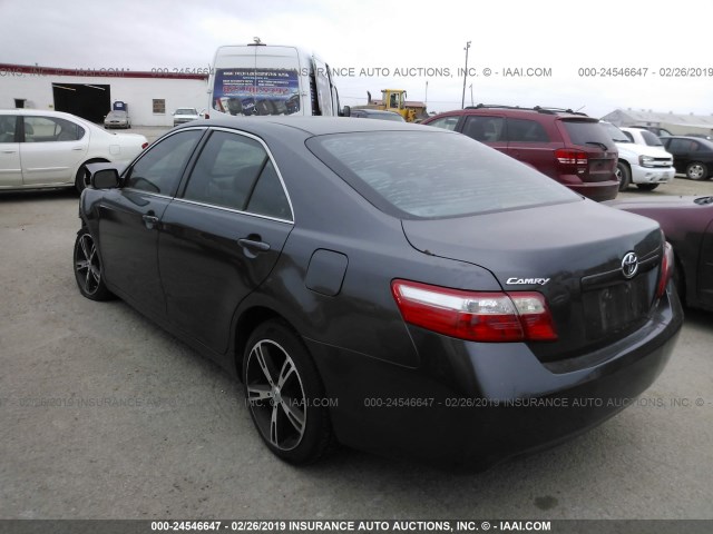 4T1BE46K47U105259 - 2007 TOYOTA CAMRY NEW GENERAT CE/LE/XLE/SE GRAY photo 3