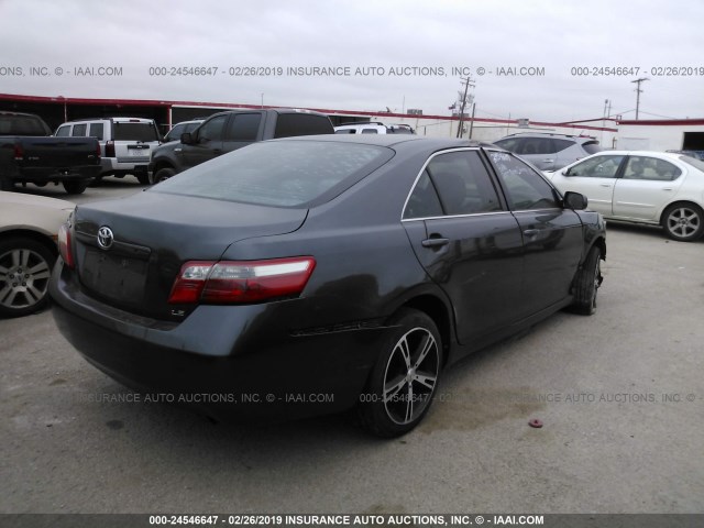4T1BE46K47U105259 - 2007 TOYOTA CAMRY NEW GENERAT CE/LE/XLE/SE GRAY photo 4